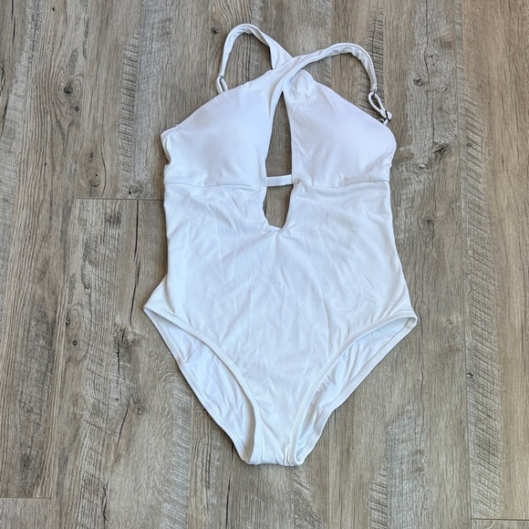 BECCA White One Piece Swimsuit - Picture 1 of 5